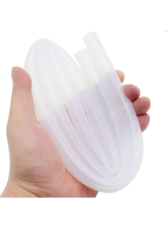 أنبوب السيليكون 1/2 "(12 مم) معرف × 5/8 "(16 مم) OD واضحة مرنة أنابيب مطاط السيليكون أنابيب المياه أنابيب خرطوم الهواء شفافة (3.3 قدم / 1 متر ؛ 12 × 16 مم) - Image 2